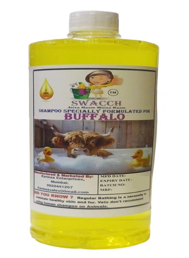 swacch شامبو سواتش مُصمم خصيصًا للجاموس (1 لتر) برائحة الليمون - Image 1